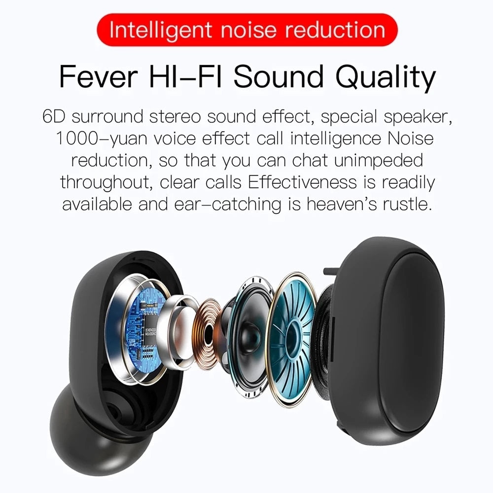 Bluetooth Earphones Wireless bluetooth headset Noise Cancelling Headsets With Microphone Headphones For Xiaomi Redmi